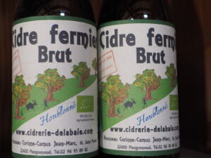 Cidre fermier brut houblonné de la cidrerie de la Baie